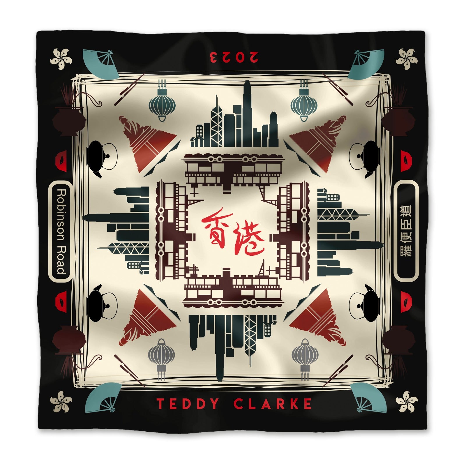 Hong Kong Love Silk Scarf