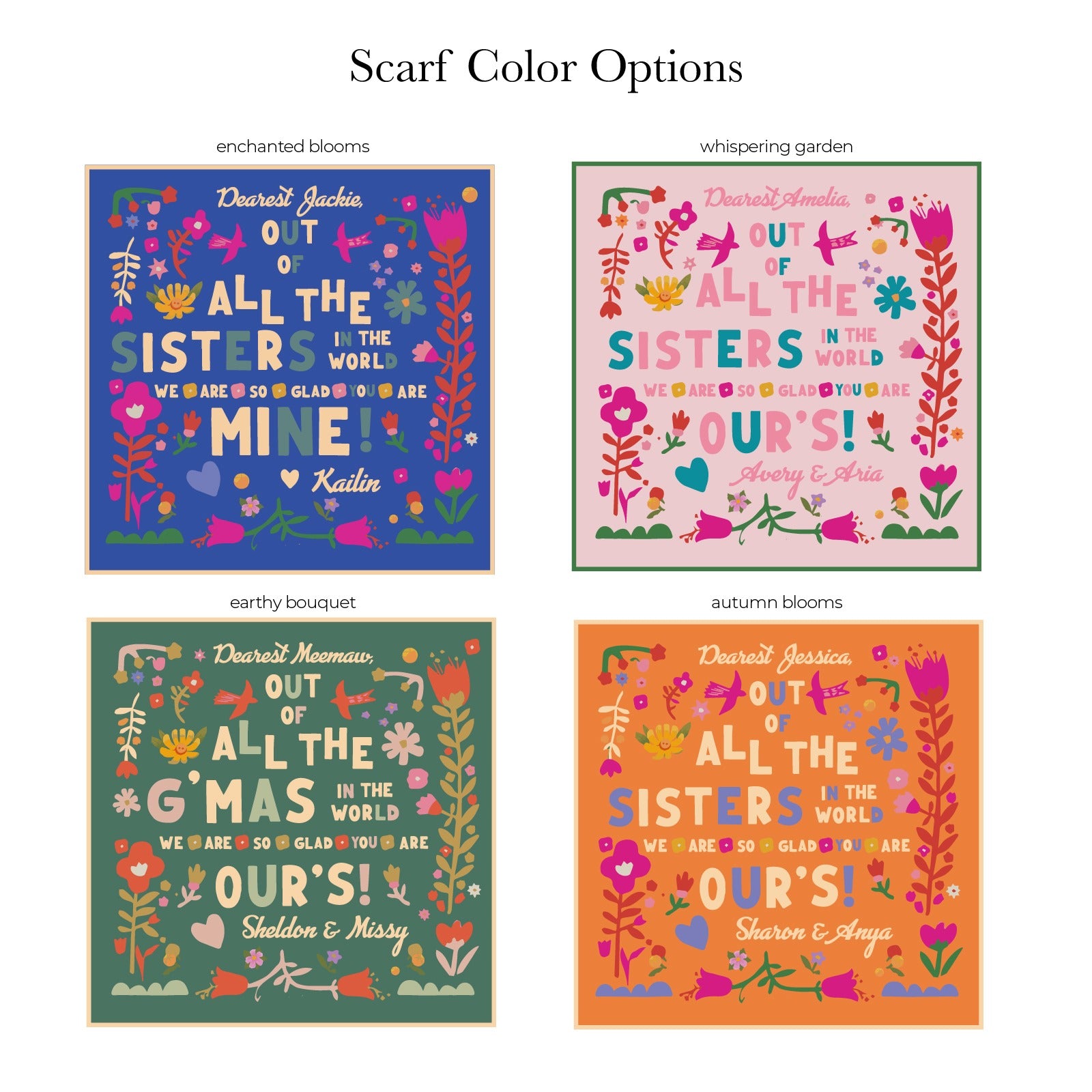 You are Our's Silk Scarf