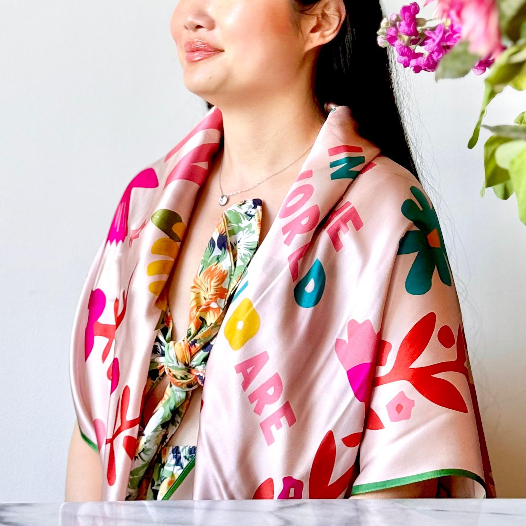 You are Our's Silk Scarf