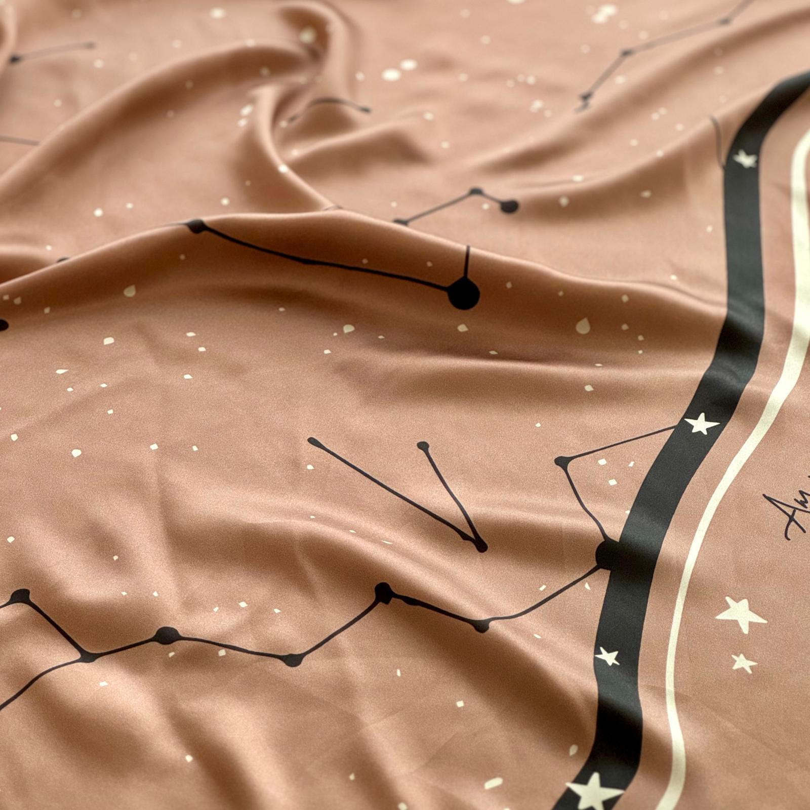 Star Map Silk Scarf