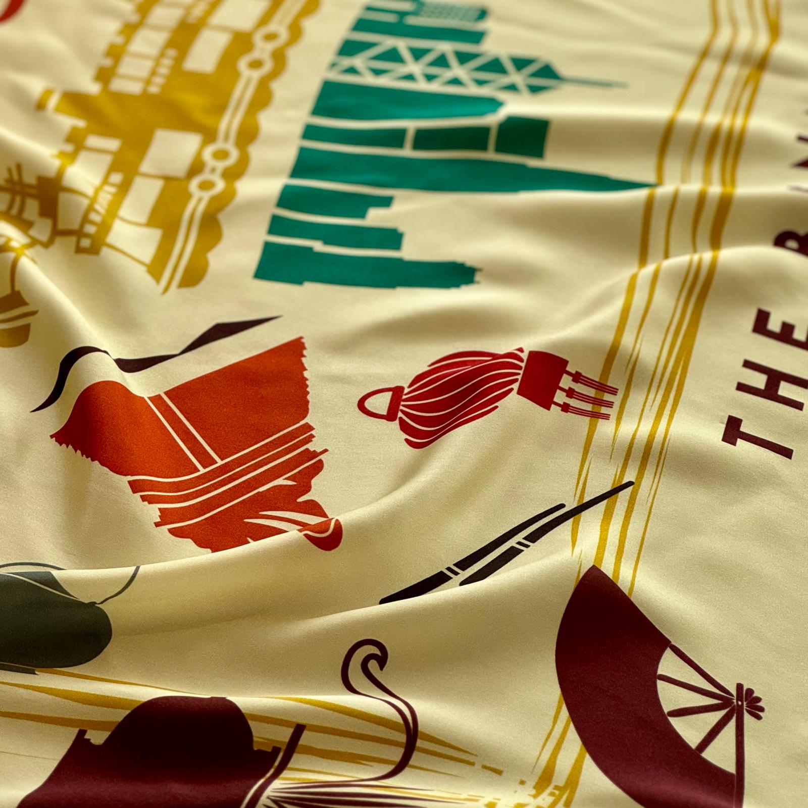 Hong Kong Love Silk Scarf