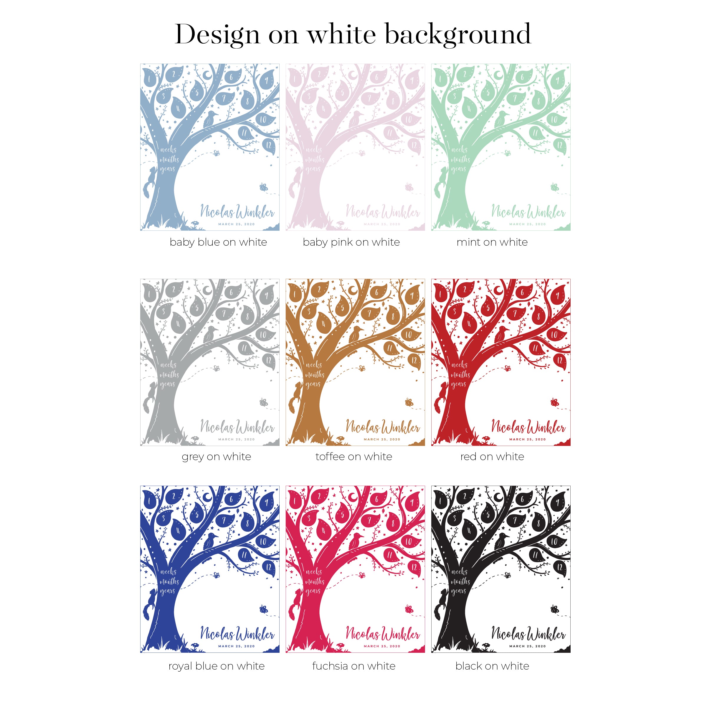 Growing Tree Milestone Blanket