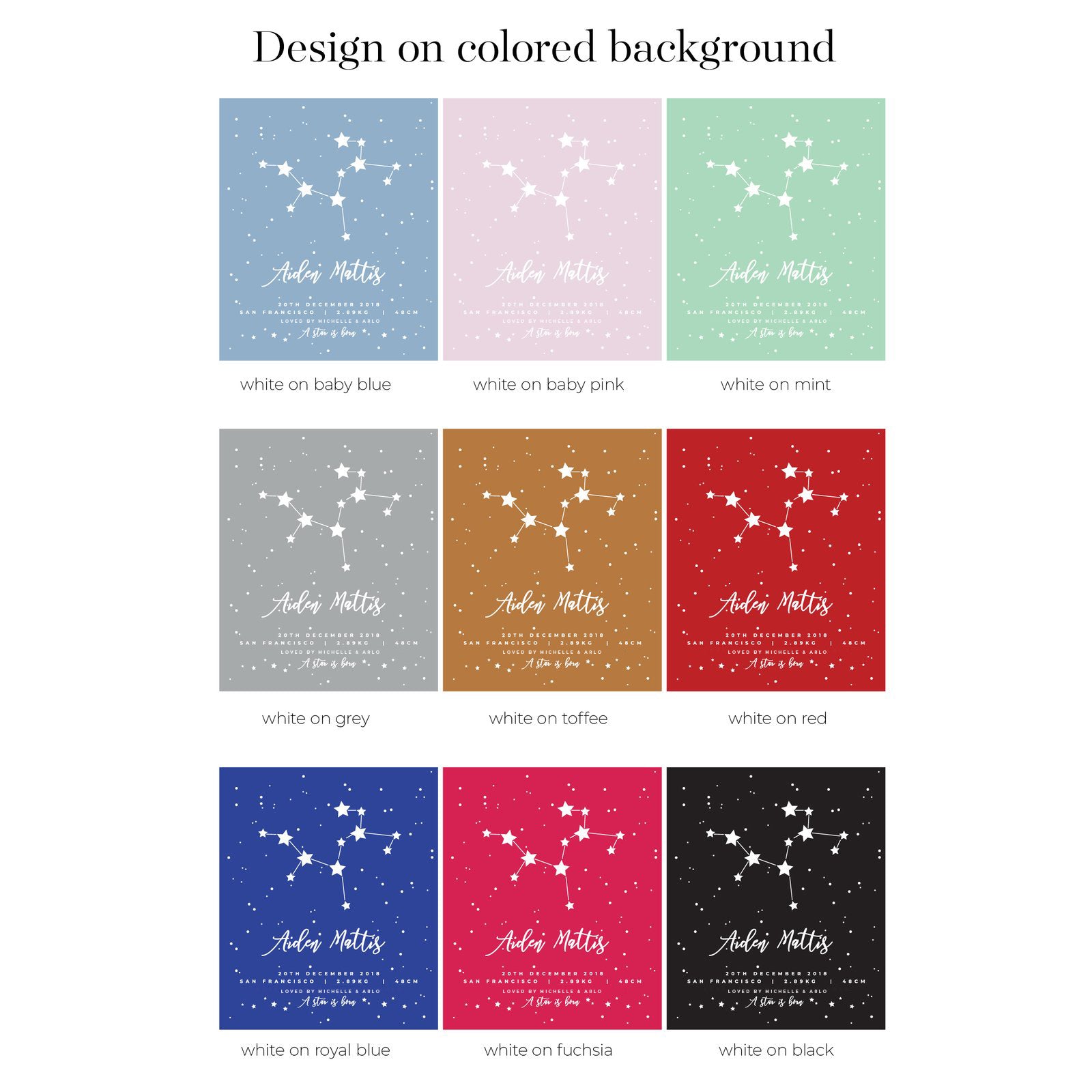 Constellation Announcement Blanket