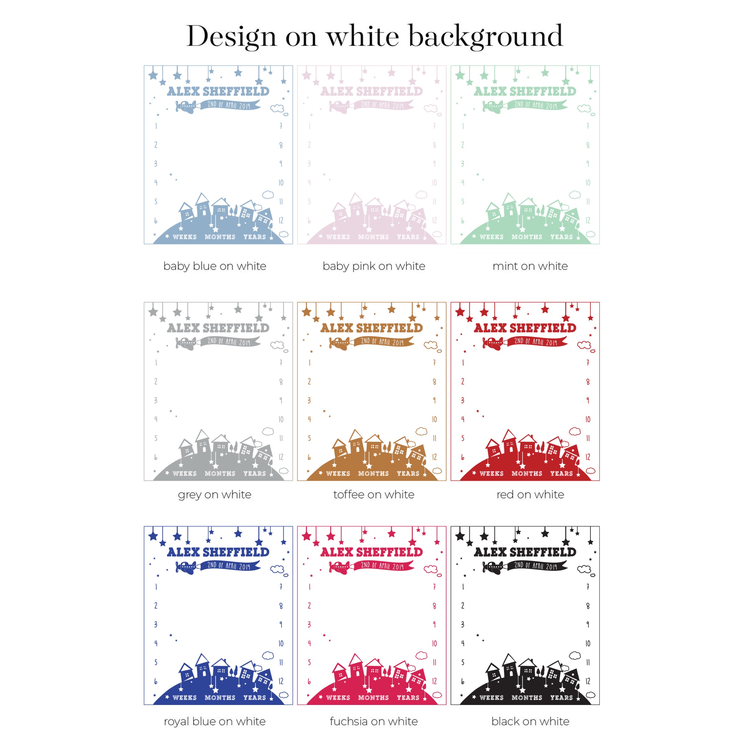 Wish Upon A Star Milestone Blanket