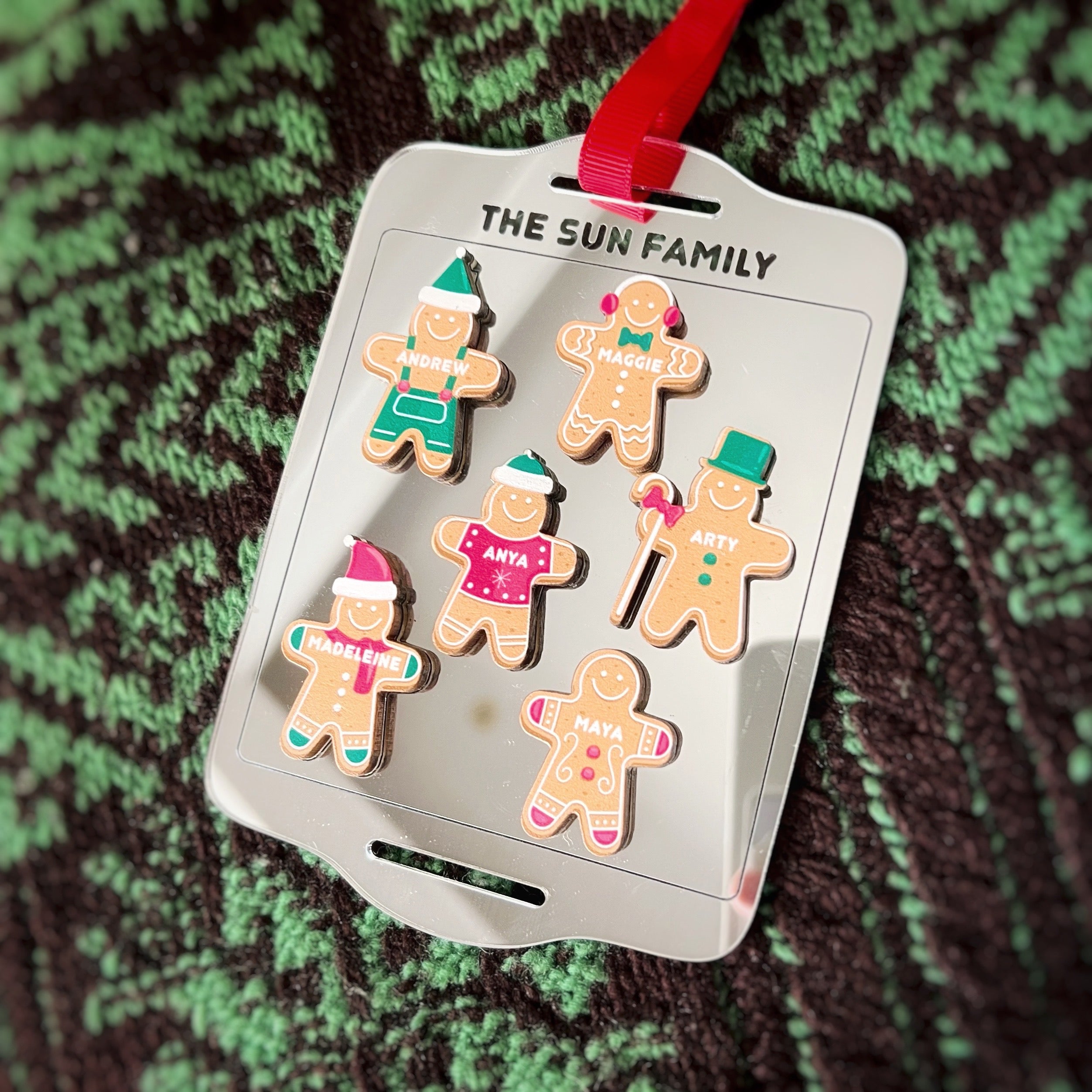 Gingerbread Family Ornament