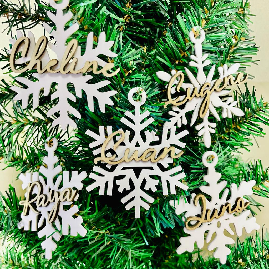 White Snowflakes Set