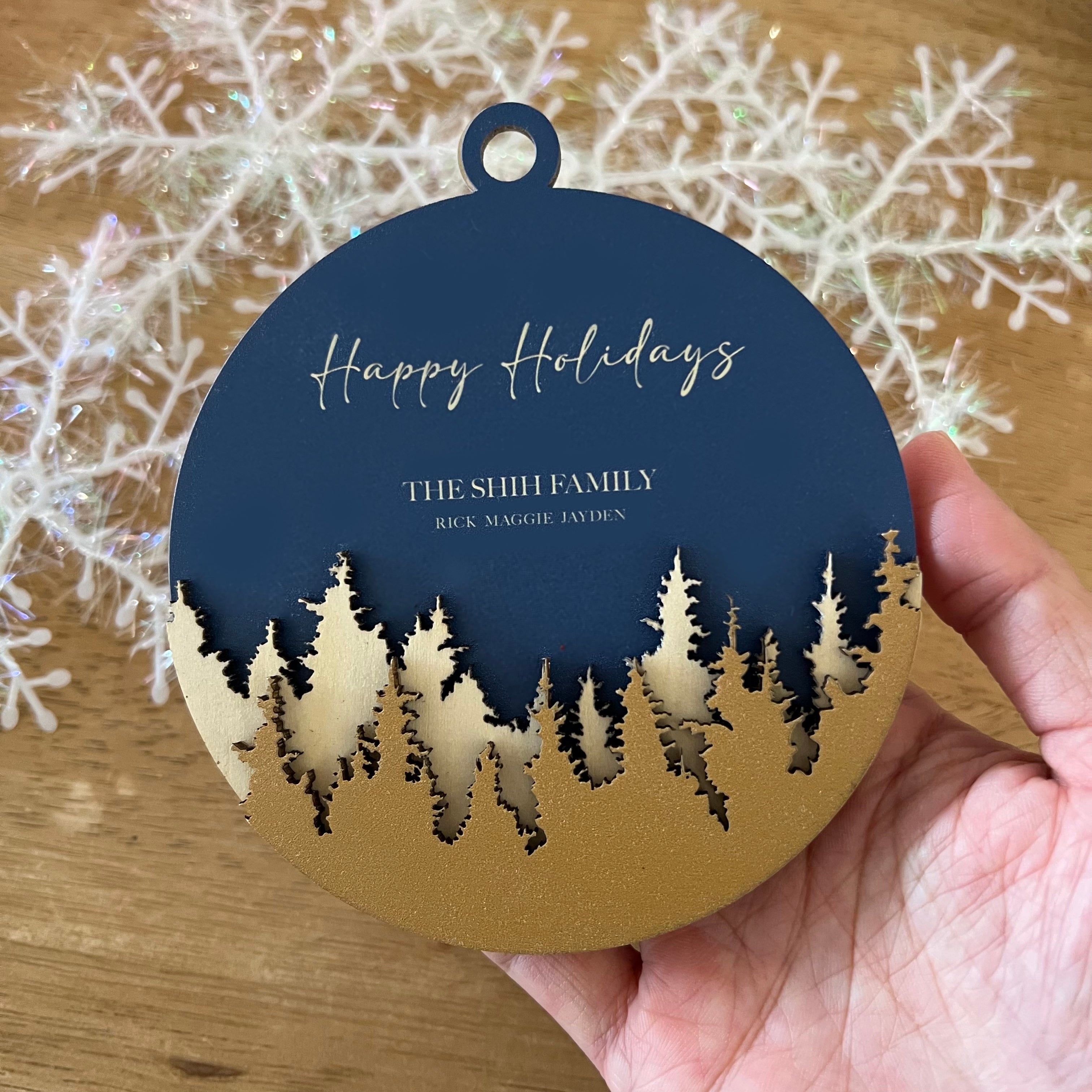 Woodland Family Ornament