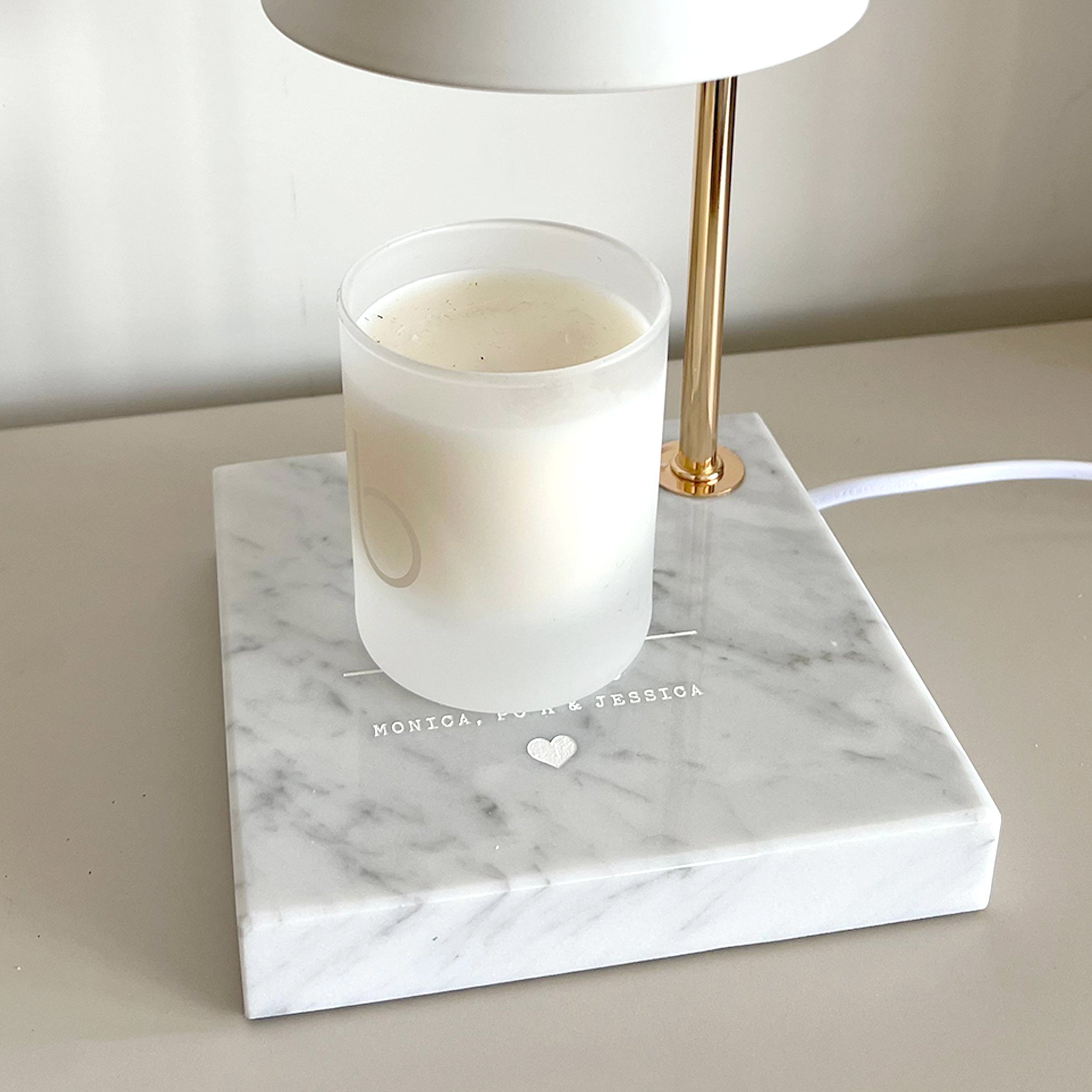 Marble Candle Warmer