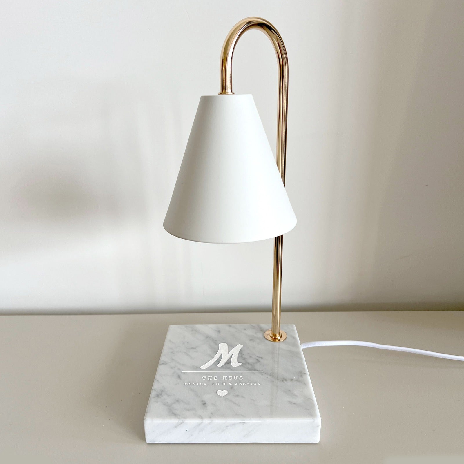 Marble Candle Warmer