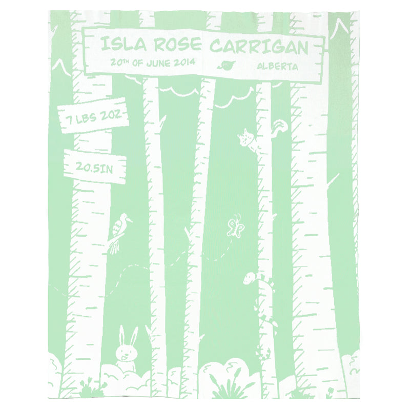 Forest Friends Announcement Blanket