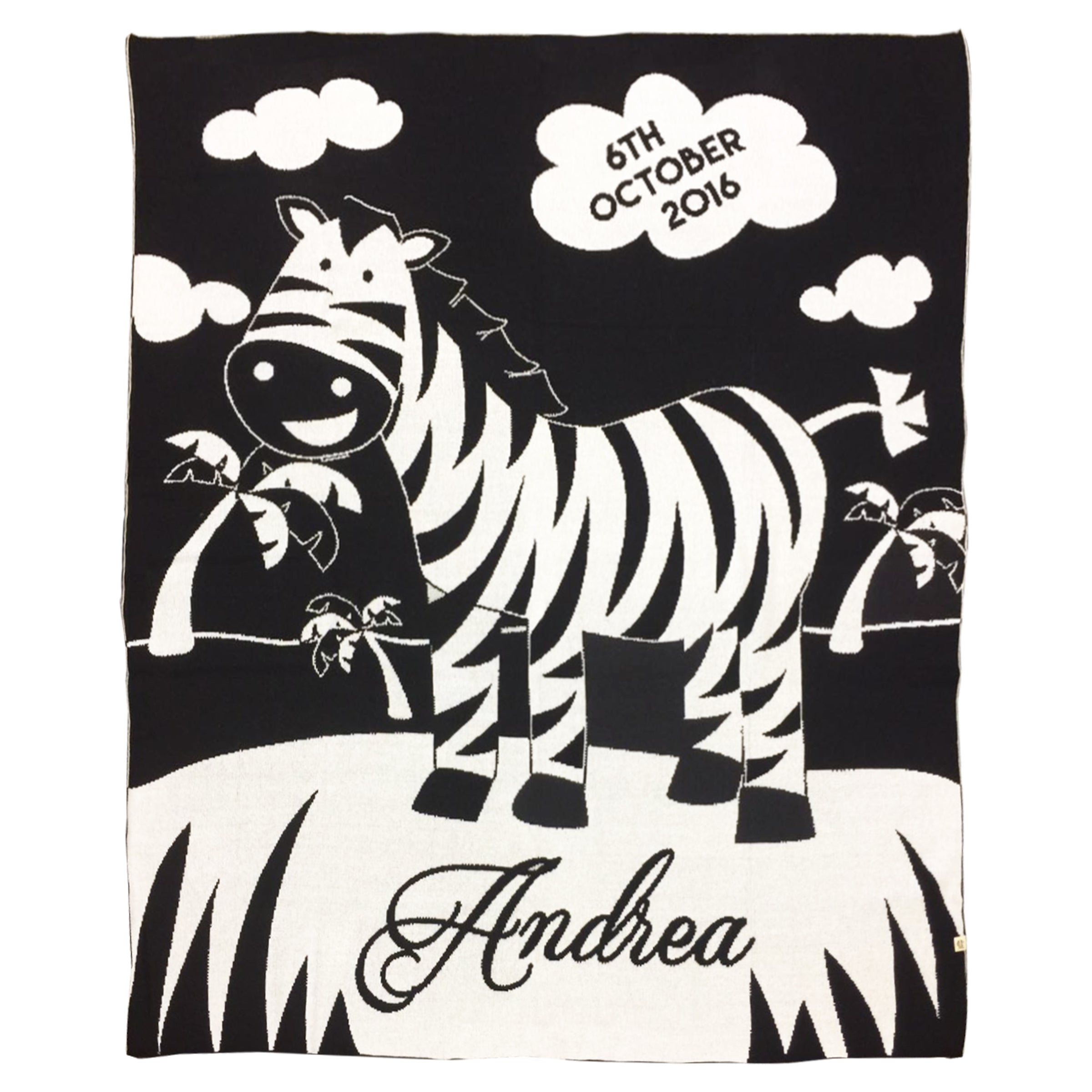 Zebra Time Blanket