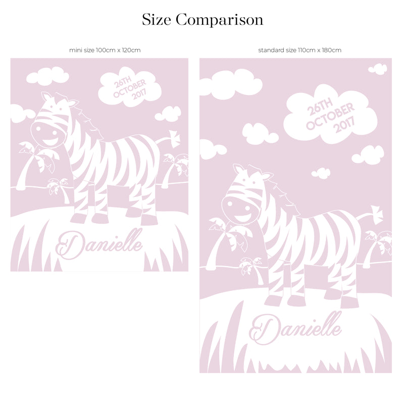 Zebra Time Blanket