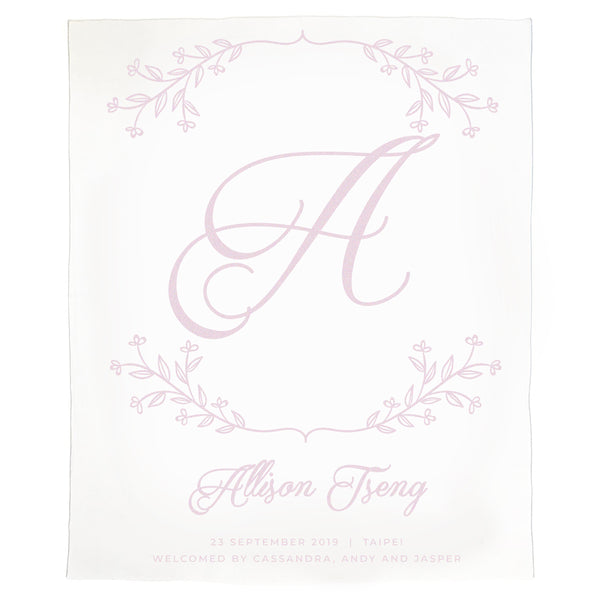 Initial Wreath Announcement Blanket