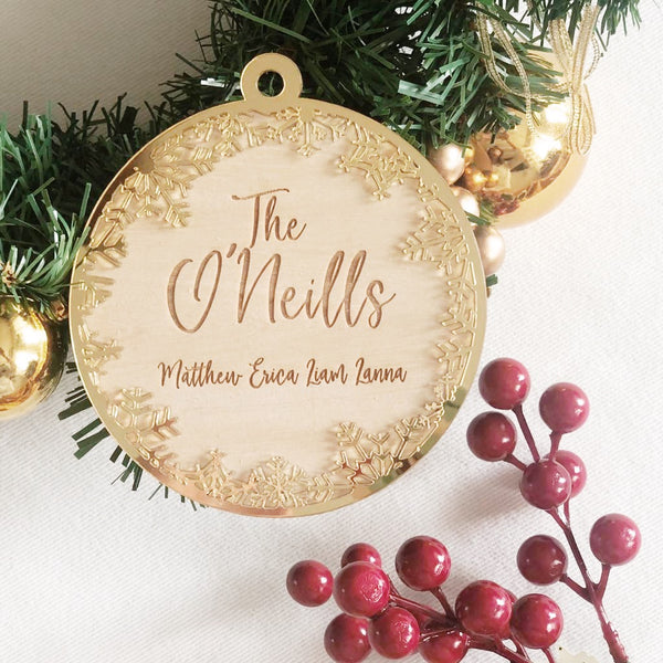 Snowfall Family Ornament