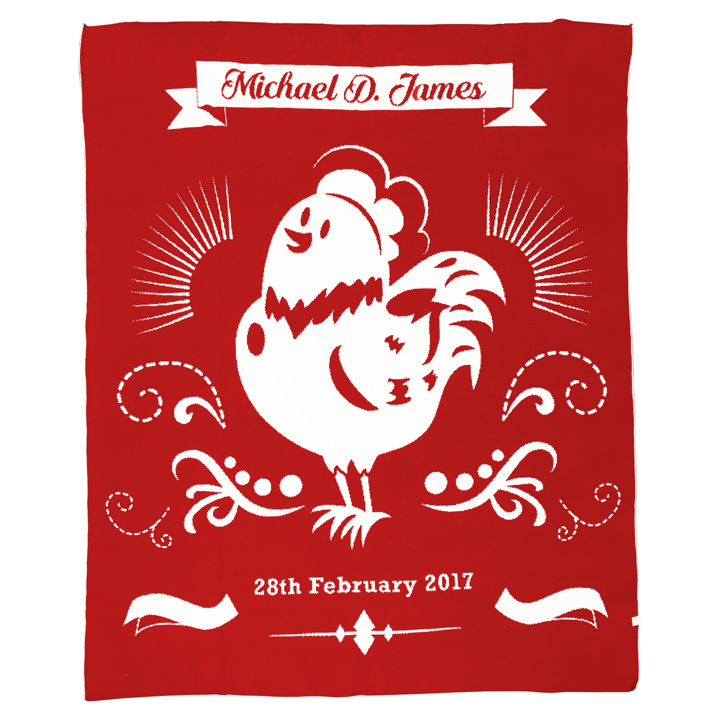 Happy Rooster Blanket