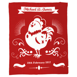 Happy Rooster Blanket