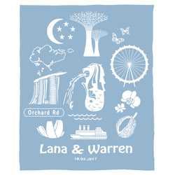 Singapore Love Blanket