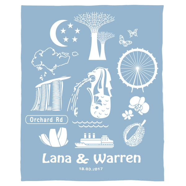 Singapore Love Blanket