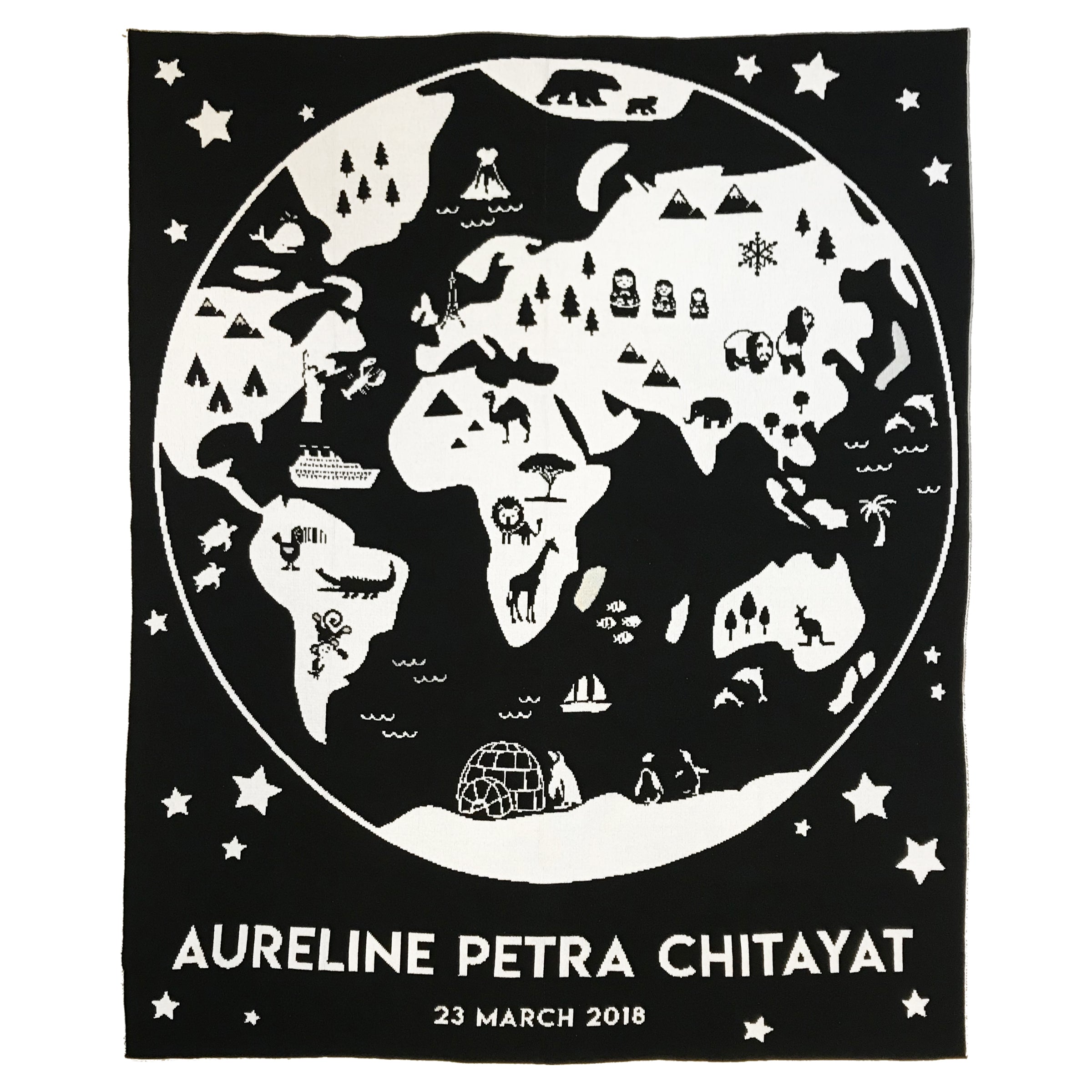 World Map Blanket