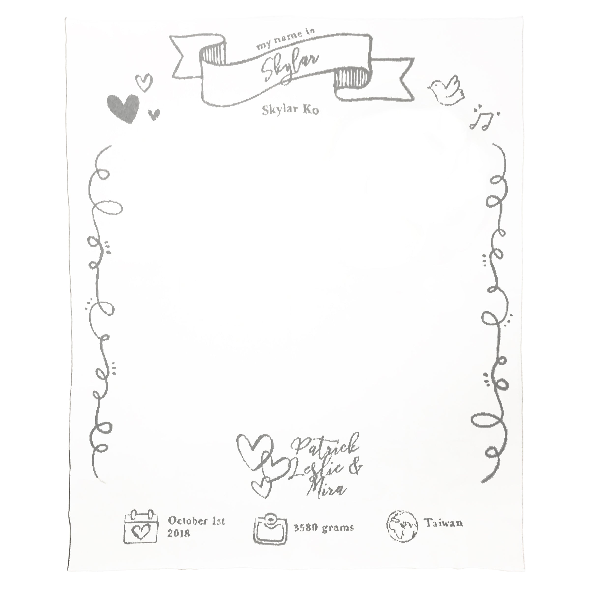 O' Happy Day Announcement Blanket