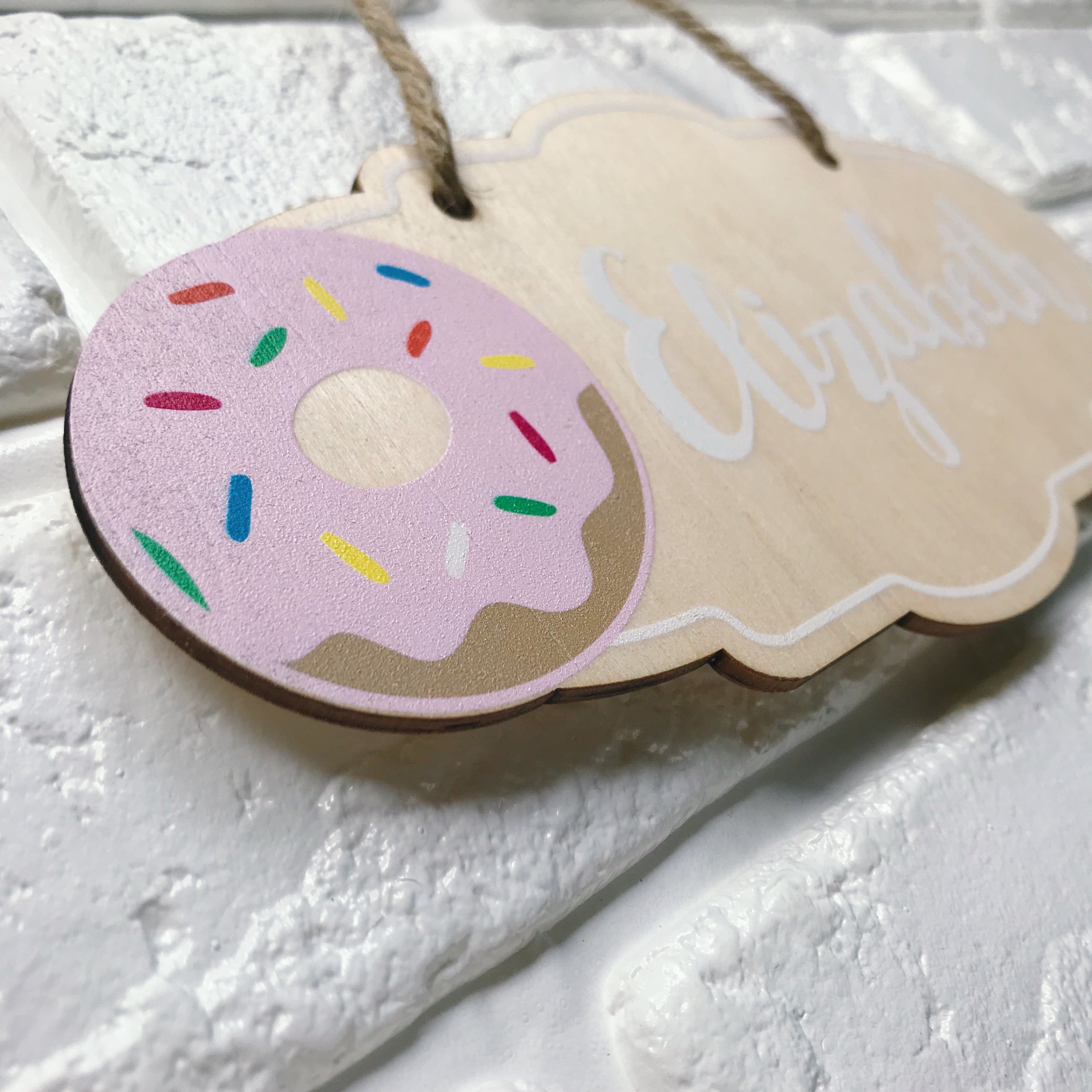 Donut Name Plaque