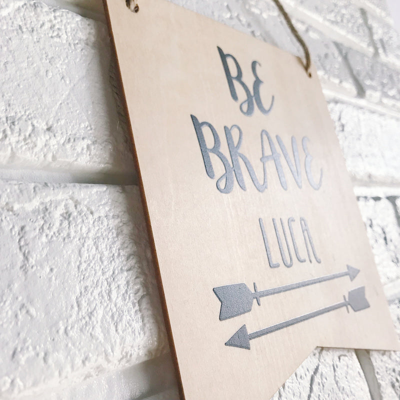 Be Brave Name Flag