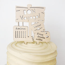 Bon Voyage Caketopper