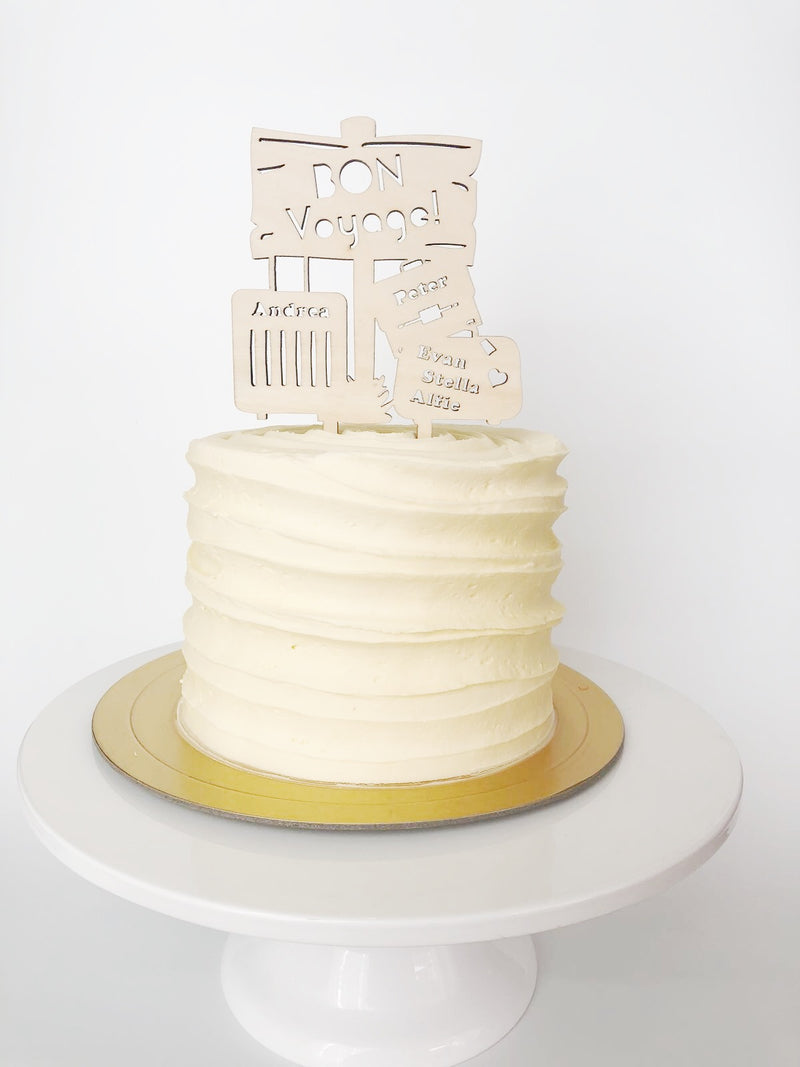 Bon Voyage Caketopper