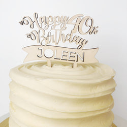 Bannerful Caketopper