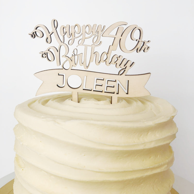 Bannerful Caketopper