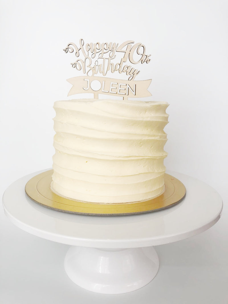 Bannerful Caketopper