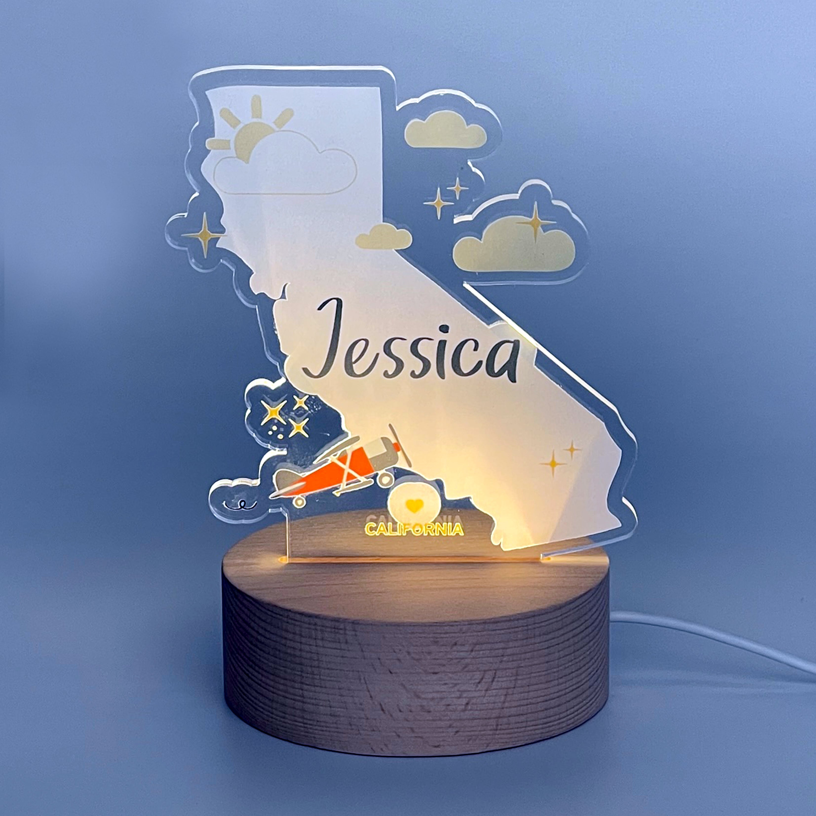 Home State Colored Nightlight