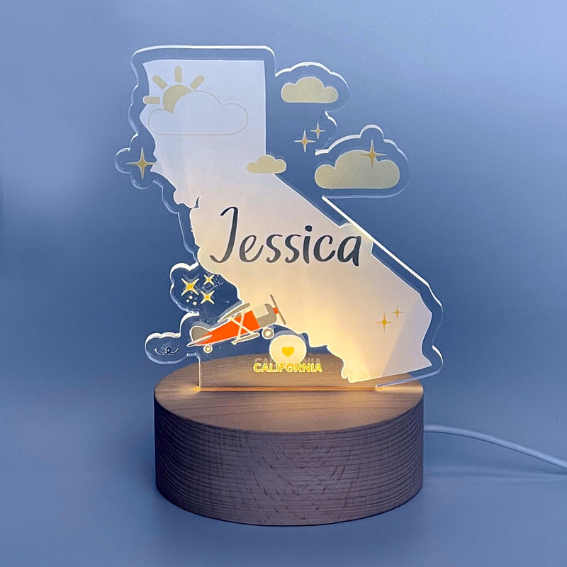 Home State Colored Nightlight