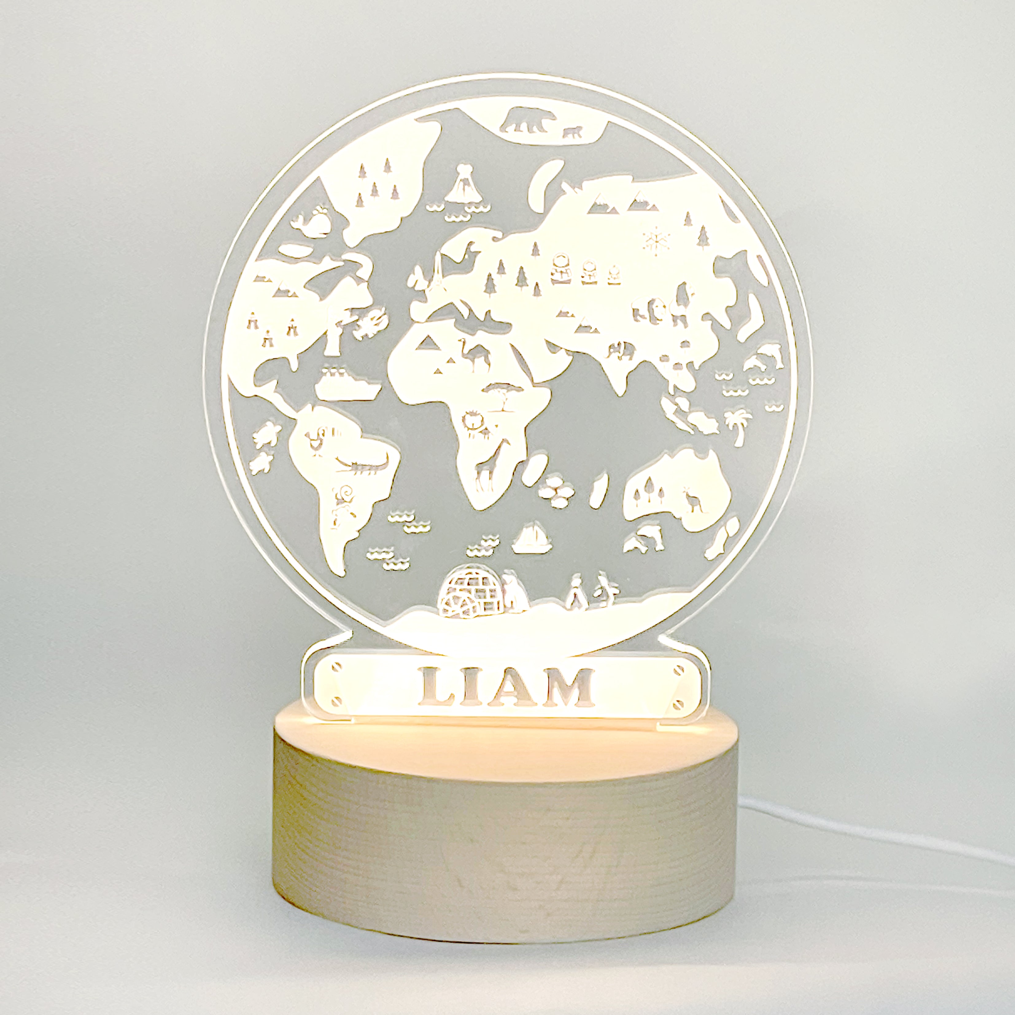 World Map Nightlight