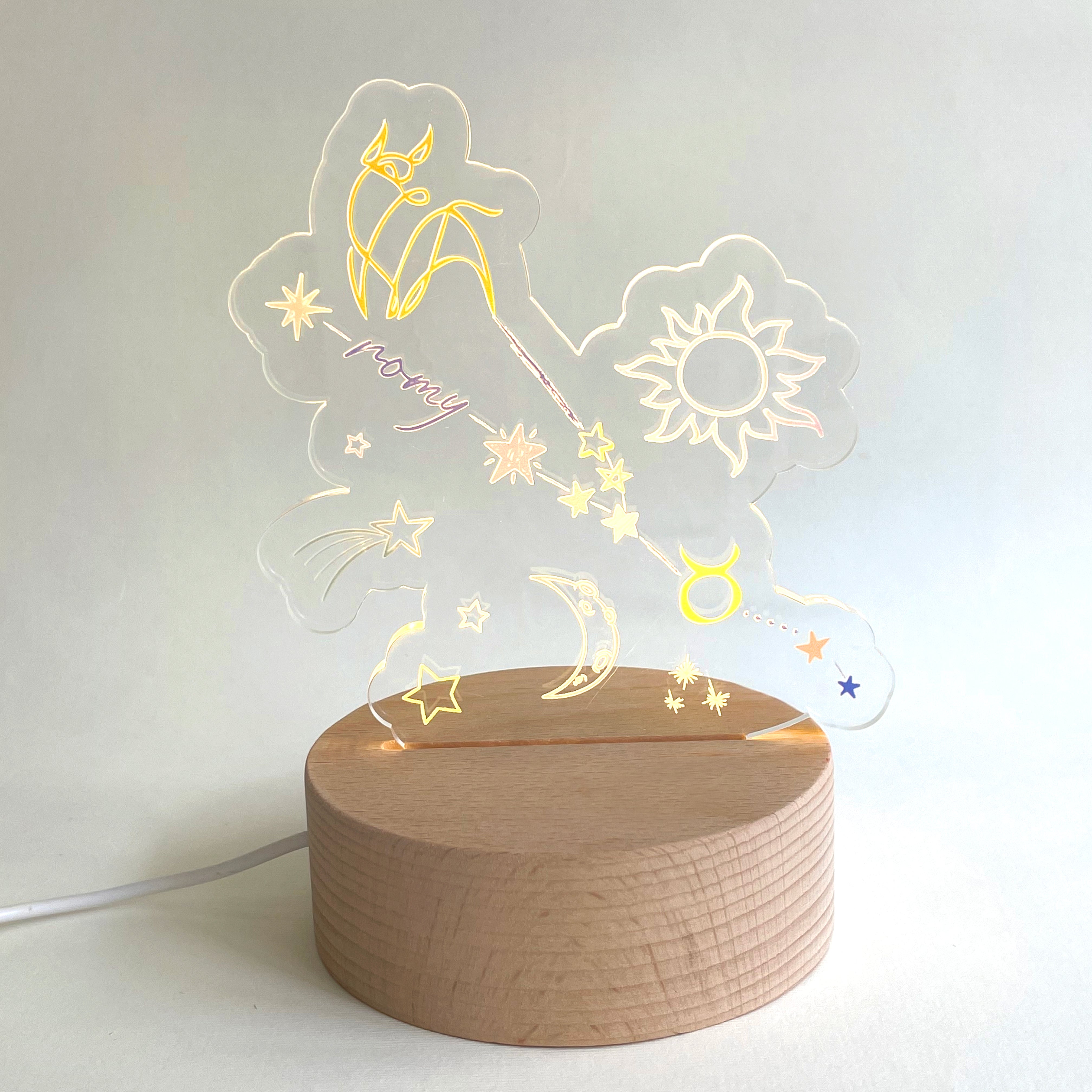 Zodiac Colored Nightlight