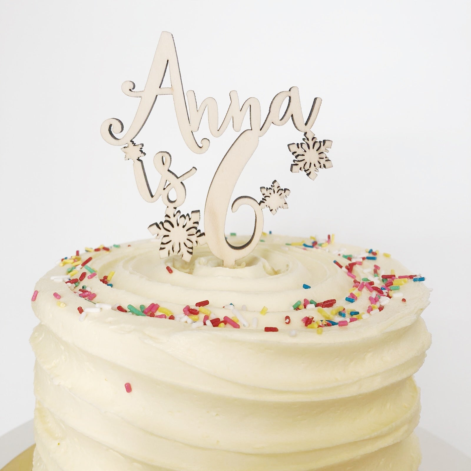 Snowflakes Caketopper