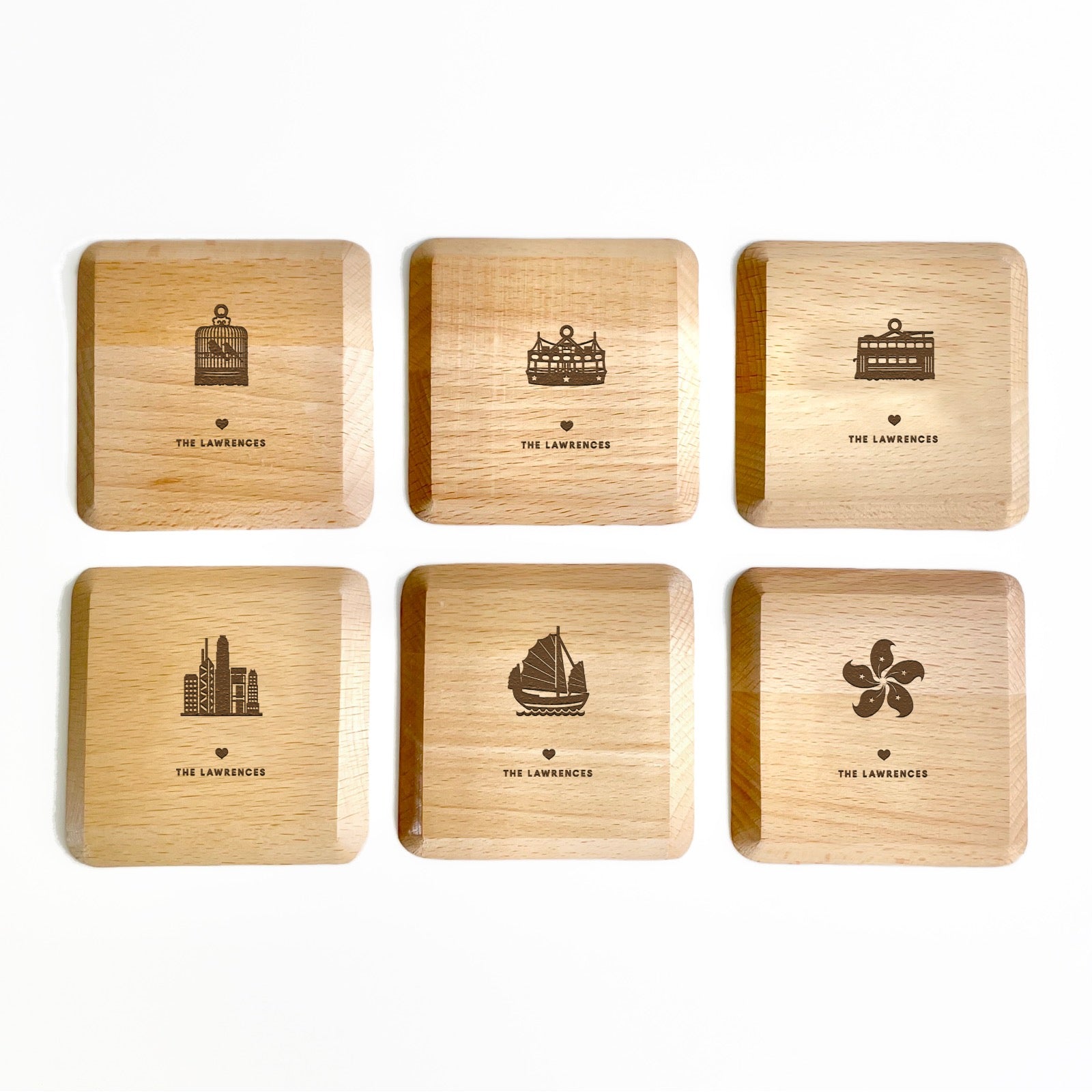 Hong Kong Love Coaster Set